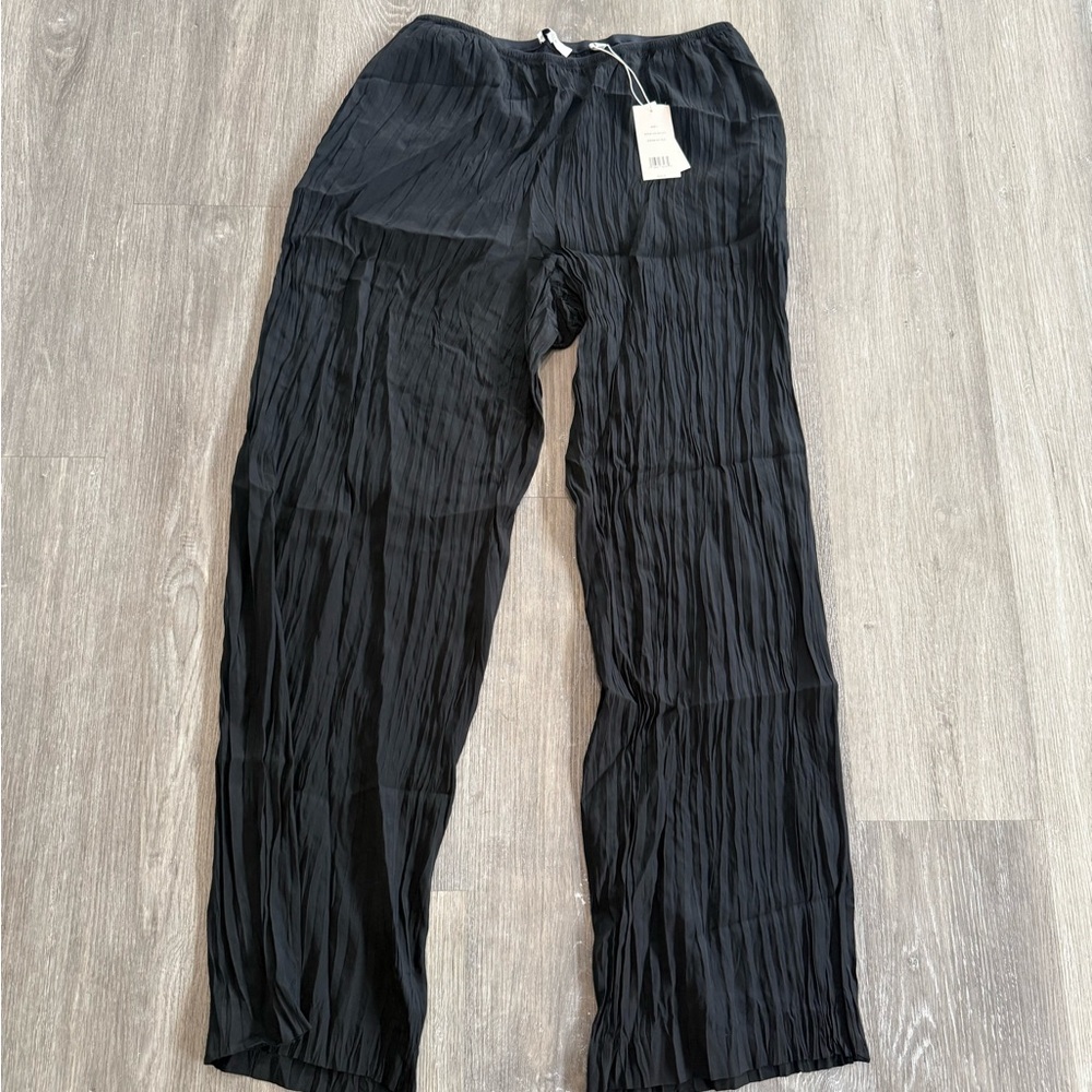 Vince Women’s Crinkled Textured Black Dress Pants - New with Tags